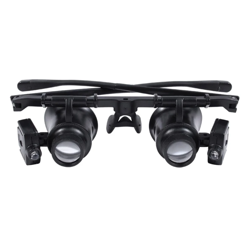 

L69A Binocular Magnifier 25X Lightweight Optical Loupes LED Light Glass