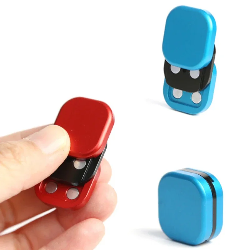 Magnetic Push Card Haptic Coin Mini Fidget Pushing Plate Stress Relief Toy EDC Metal Relieve Anti-Stress Mechanical Slider_voghion.com