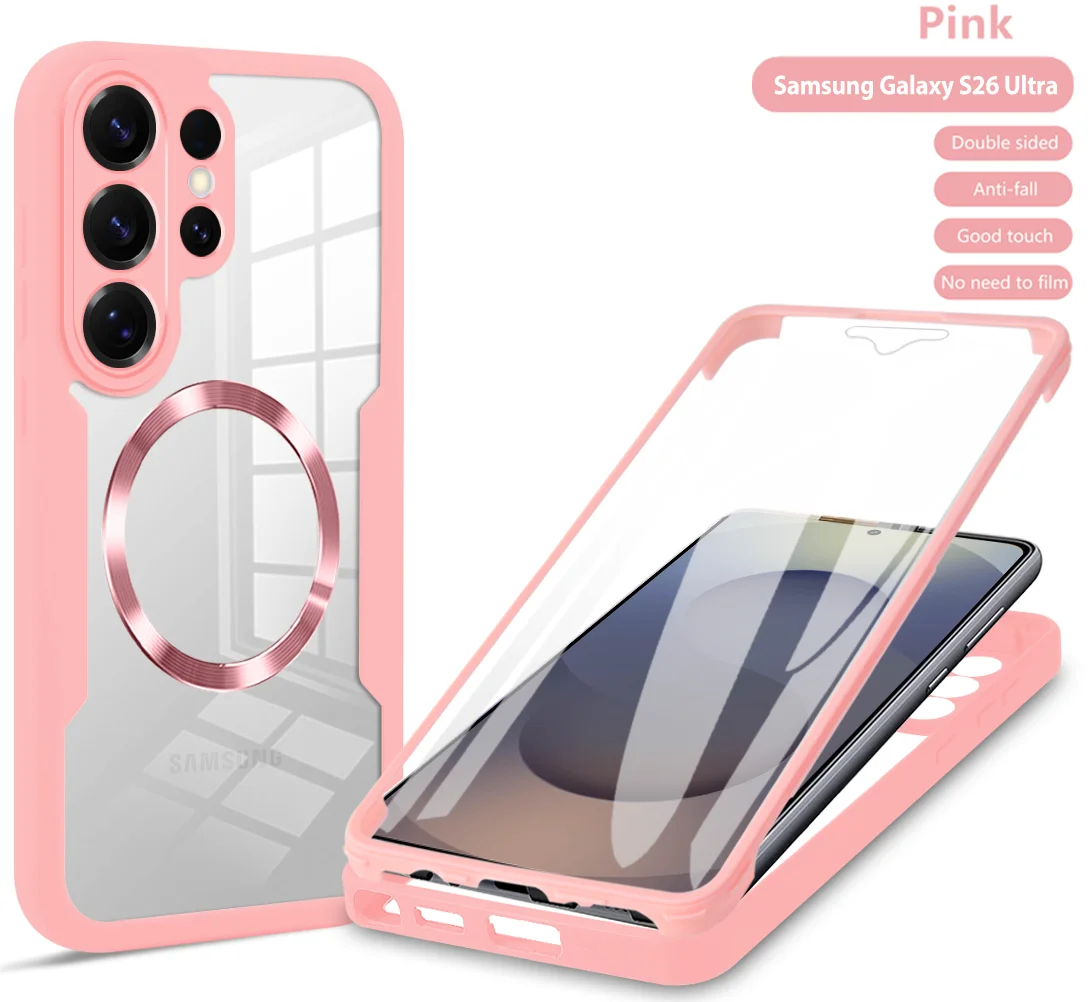360° Fully Protected Double-Sided Magnetic Case with MagSafe Compatibility