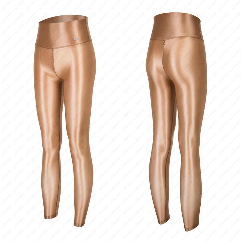 Sakkas Footless Liquid Wet Look Shiny Metallic Stretch Leggings - Gold -  Large - Walmart.com