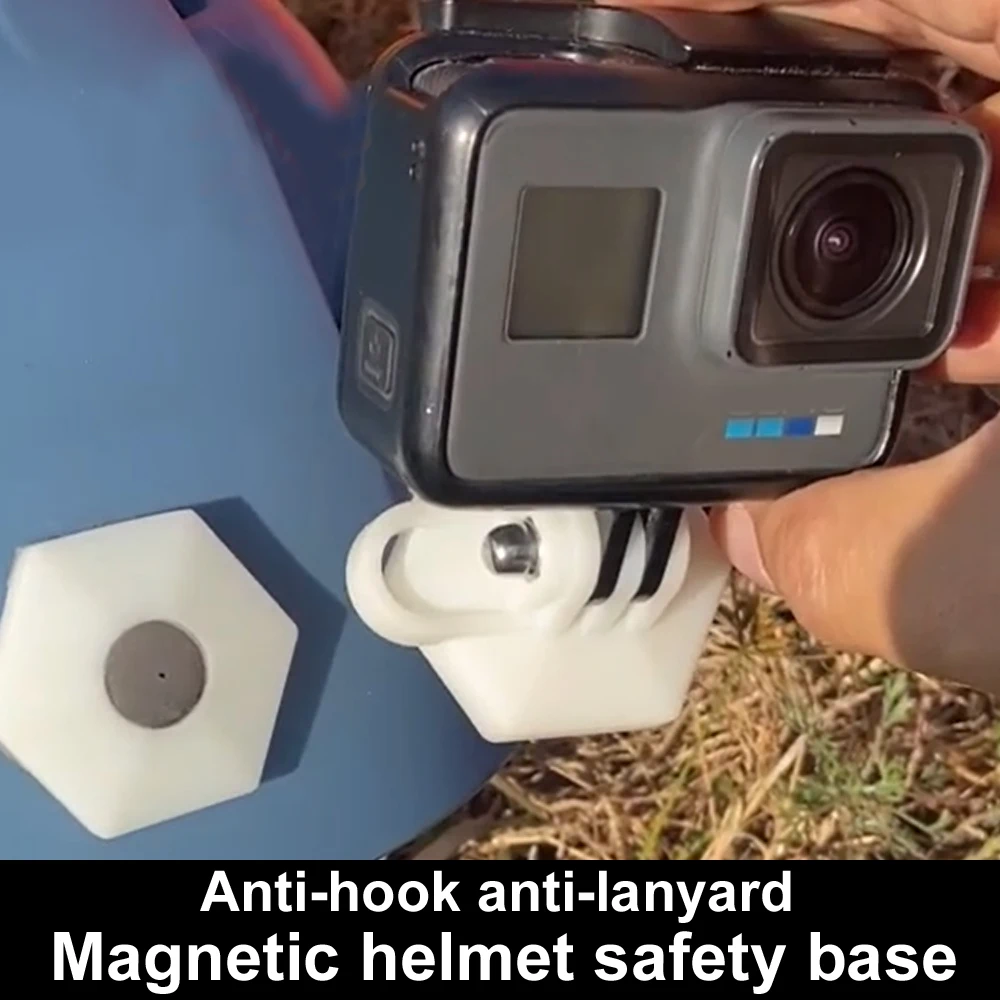 

Магнитный Шлем для экстренной страховки параплана, противоударный шлем для камеры, противоударный шнурок, безопасная основа для поворота, гоночный шлем для параплана