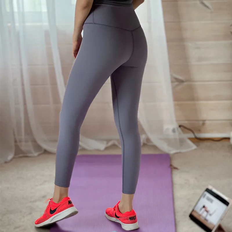 Women Slim Leggings Fitness High Waist Elastic Soft Yoga Pants Hip