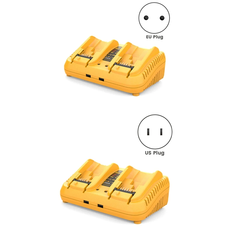 

DCB102 Replacement For Dewalt Battery Charger Station Dual USB Port Battery Charger For Dewalt 12V/20V Battery