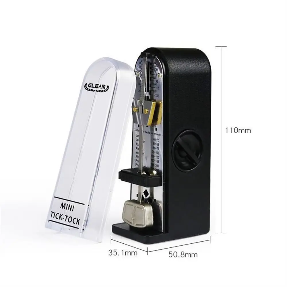Metal Movement Mechanical Metronome Loud Sound High Accuracy Piano Metronome Antique Musical Instrument Guitar Metronome