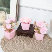 (A set of 3PCS) Simulated Mini Potted Plants Suitable For Decorating Homes, Restaurants, Tabletops, Windowsills, And Bookshelves 5