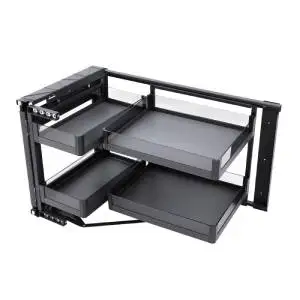 vadania blind corner pull out organizer blind corner cabinet pull out 12 inch opening