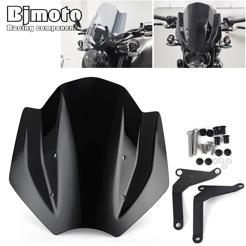 

Motorcycle Windshield Windscreen Wind Deflector Shield For Triumph Trident 660 2021 2022