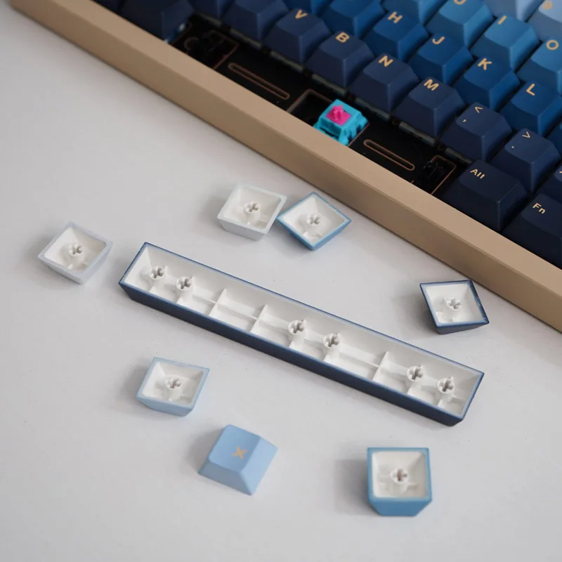 Moonrise Keycaps Conjunto para Teclado Mecânico Moon Keycap Pbt Cherry Profile Dye Sub mx Switch com 7u Barra de Espaço Iso Enter Conjunto Grande - Imagem 4