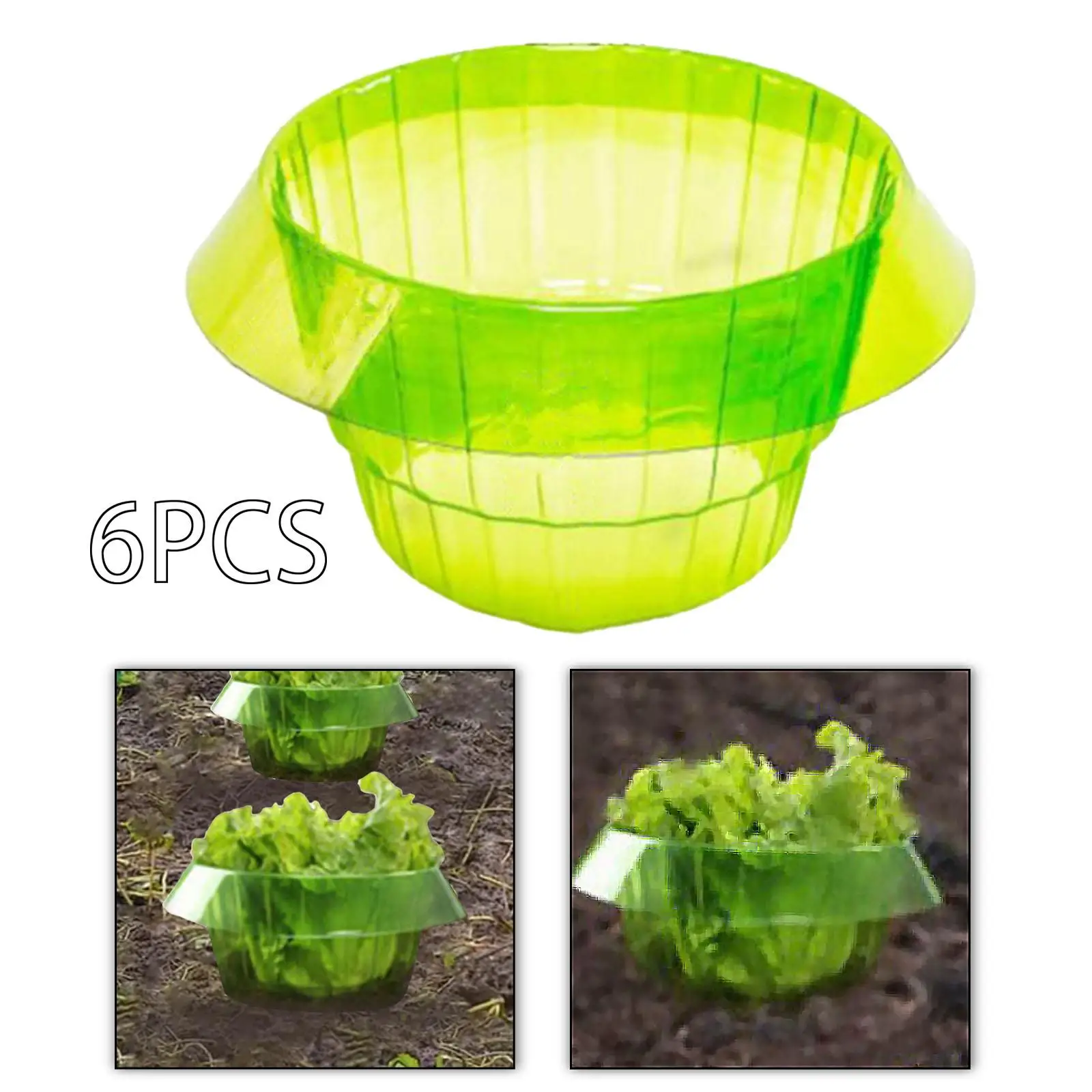 6 Pieces Slug Snail Plant Protection Collars Plant Cover Guard for Gardeners