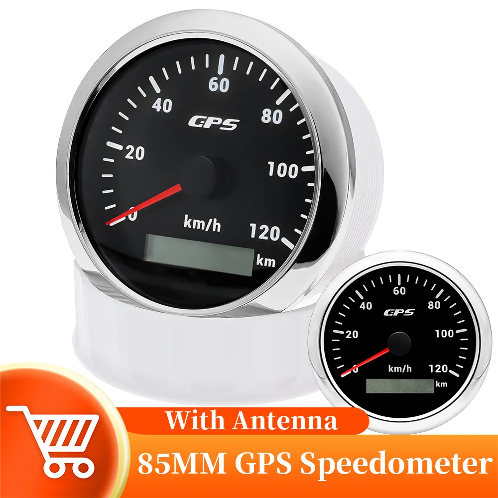 Boat Gps Speedometer Waterproof Speed Meters 7 Color Backlight With Gps ...