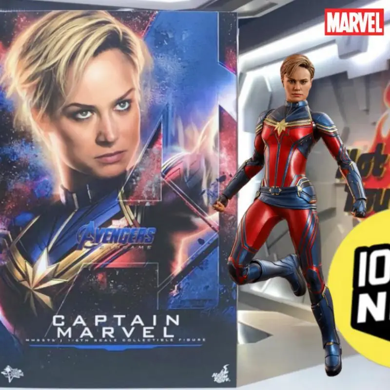 

In Stock Original HotToys Marvel Avg4 Captain Marvel 2.0 Avengers: Endgame 1/6 Anime Action Figures Model Collection Toys