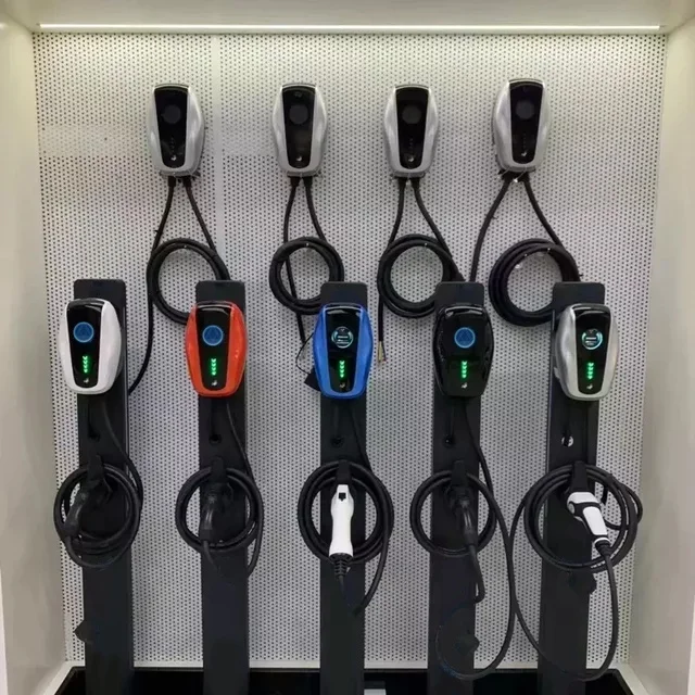 7Kw 32A Home Ev Chargerlevel 2 Ac Evse Wall Box Type2 32Amp Smart Car Ev Wallbox Eu Type 2 Rfid Ev Charger Station