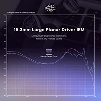 Kiwi Ears Aether 15.3mm grand pilote planaire IEM Hifi écouteurs avec système de câble détachable pour les amateurs de jeux et de musique 4
