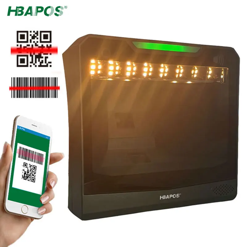 HBAPOS13megapixelsBarcodeScannerHandsfree1D2DTicketingQR