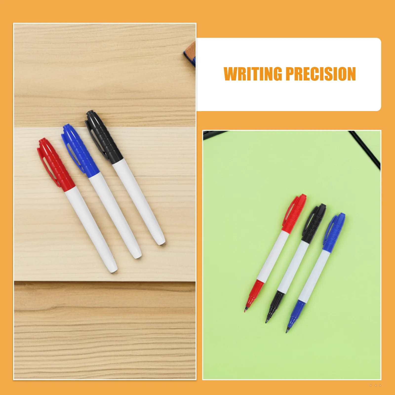 12Pcs 파인 포인트 0.5mm 드라이 지우기 마커 컬러 화이트 보드 펜 학교 사무실 홈 유리 플라스틱 보드 미니 용 지울 수있는 펜