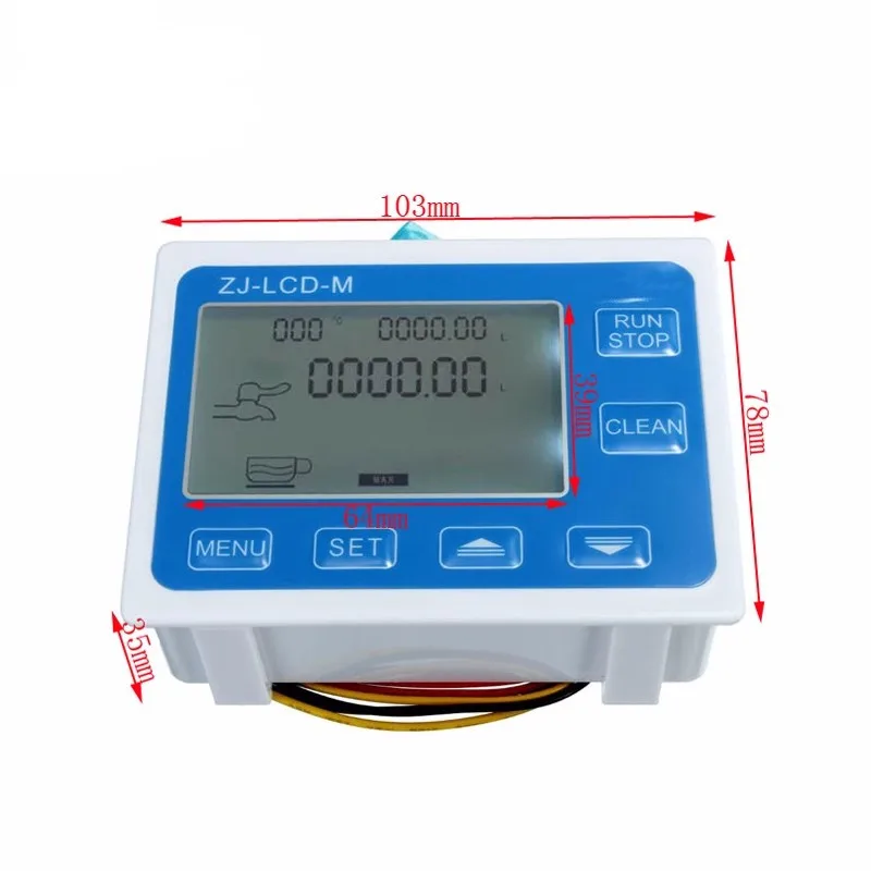 Flow Meter Fuel Gauge Flowmeter Caudalimetro Counter Flow Indicator Sensor Diesel Gasoline Gear Sensor with LCD Meter
