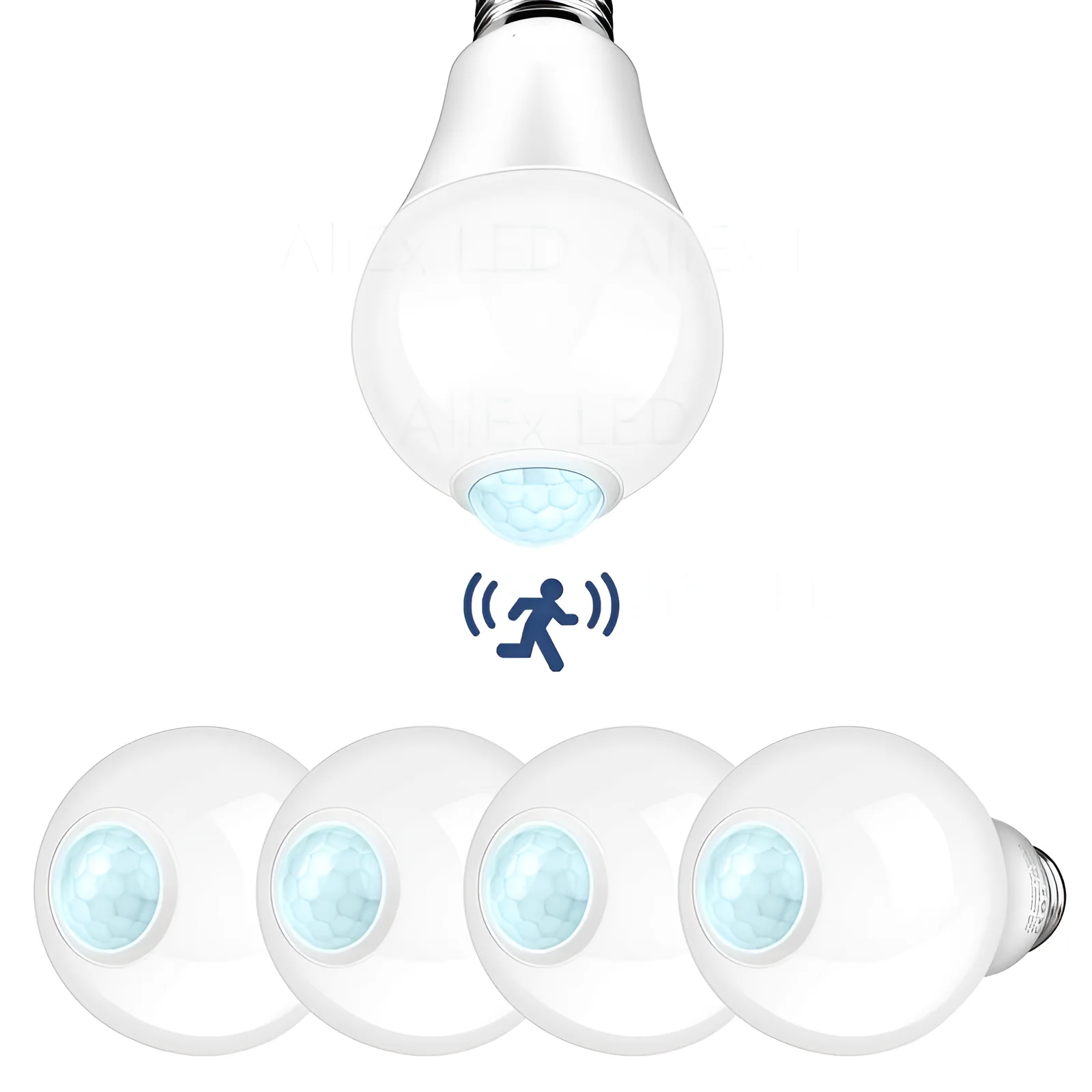 Description Picture 5 of item85-265V E27 PIR Motion Sensor Lamp 12W 15W 18W 20W LED Bulb with Motion Sensor Infrared Radiation Motion Detector Security Light