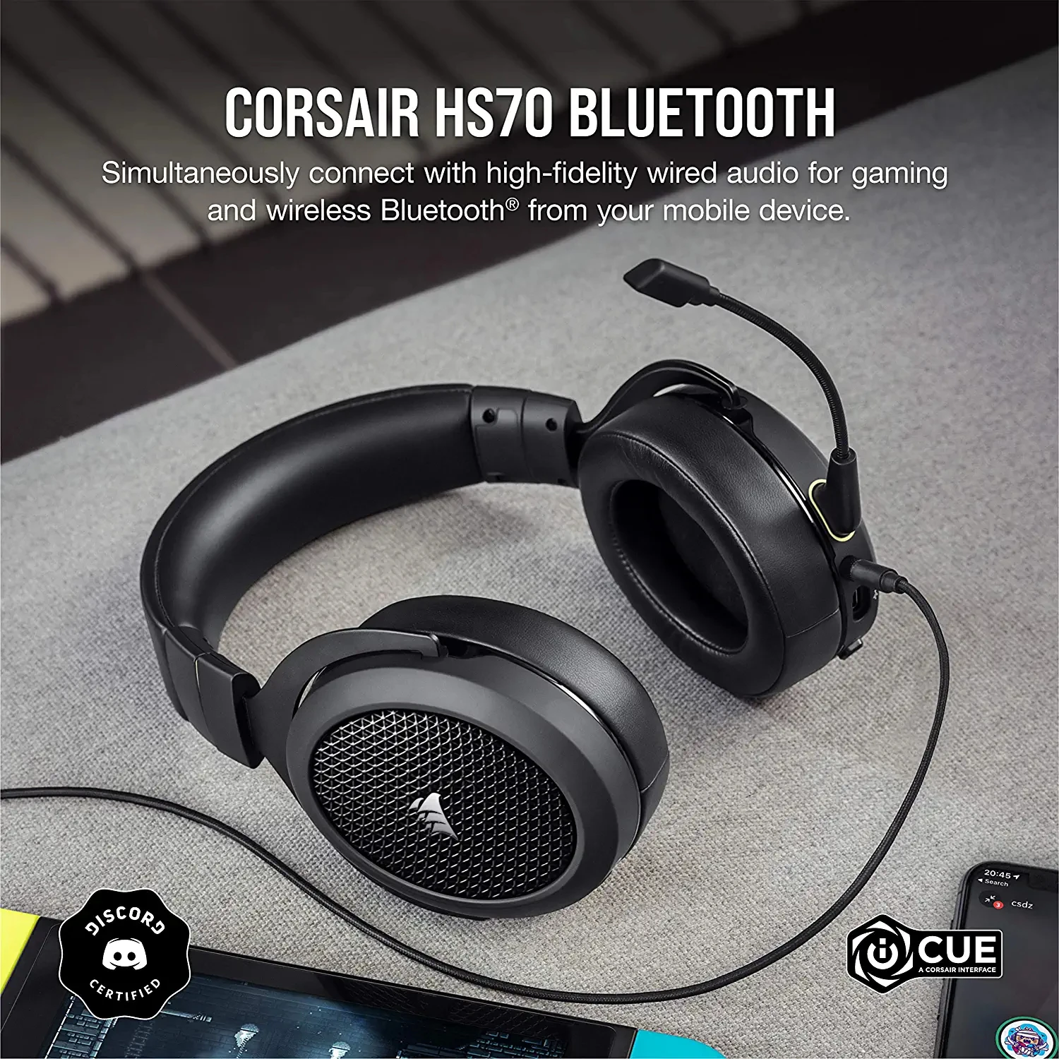 新品 未使用　CORSAIR HS70 Bluetooth ヘッドセット HS70 BLUETOOTH | 株式会社リンクスインターナショナル