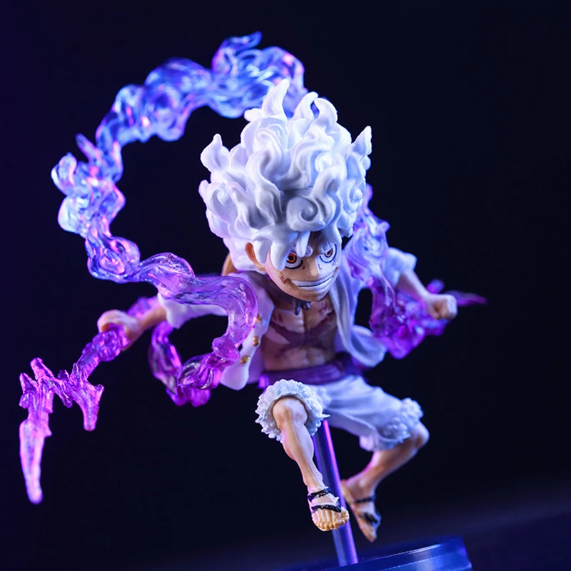 10cm One Piece Figurines Luffy Gear 5 Figure Sun God Niko Luffy Action Figures WCF Dolls Anime PVC Statue Collectible Model Toys images - 6