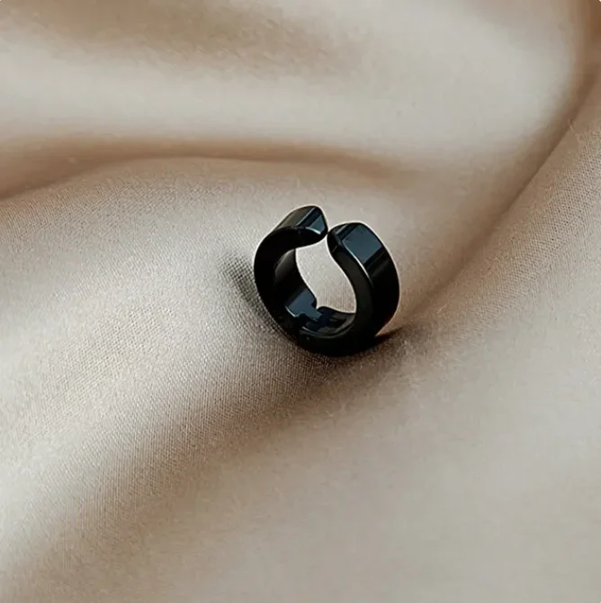 Ear Clip Earrings for Men/Women Stainless Steel Non-Piercing Jewelry 1 pairs