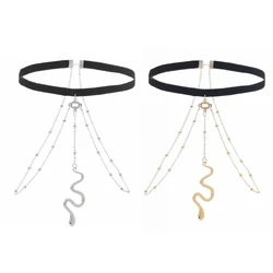 Gold Snake Thigh Harness Snake Thigh Chain Jewelry Thigh Harness Jewelry