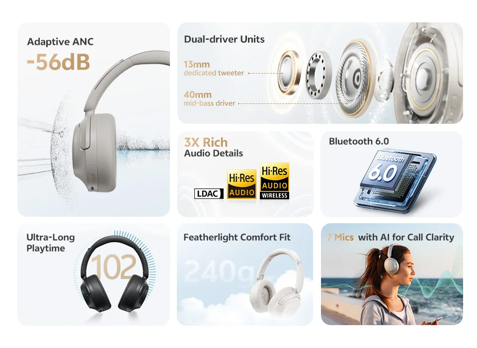 QCY H3S with features