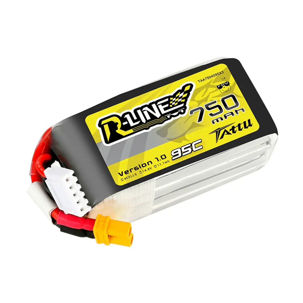 Gens Ace Tattu R-Line V1.0 4S 14.8V 750mAh 95C