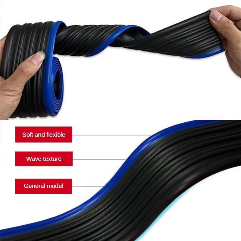 400CMx6.5CM Car Door Side Edge Anti-Scratch Protective Strip for All Cars Body Side Skirts Decorative Protectors DIY Clipping