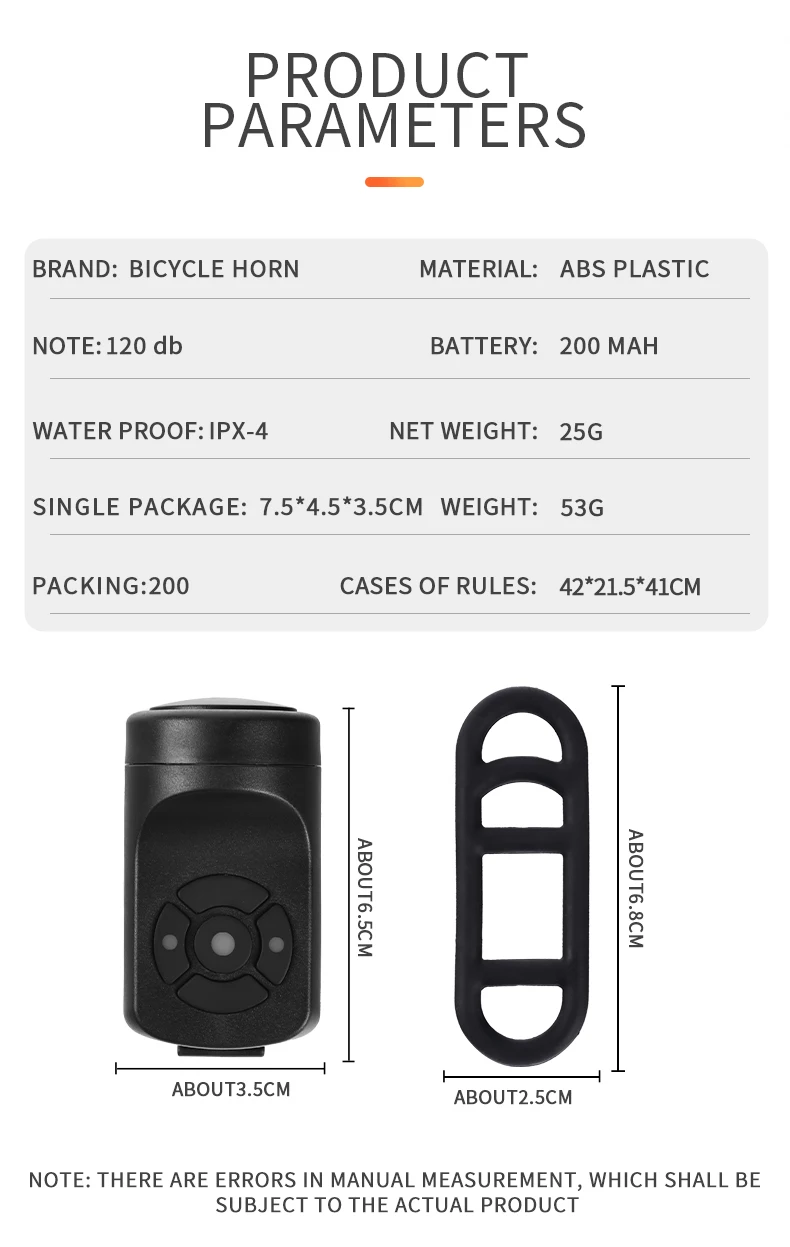 Description Picture 3 of itemUSB Rechargeable Bicycle bell 120dB Anti-Theft Waterproof Bicycle Vibration Sensor Alarm Bicycle Horn