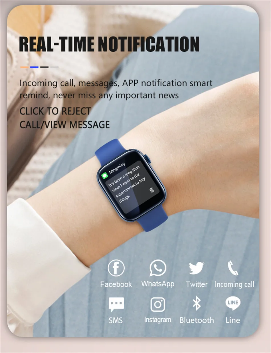 Bluetooth Call Smart Watch Men Women 1.79inch Large Screen Fashion Watches Heart Rate Monitor smartwatch Ladies For IOS Android