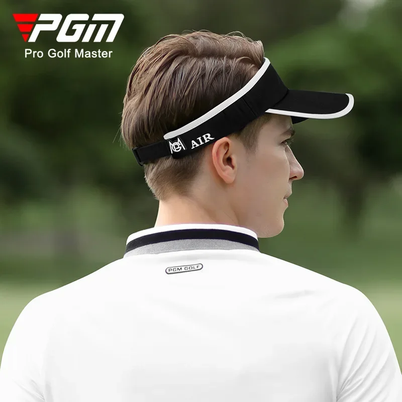 PGM Men's Golf Caps No Top Hats Sun Protection Shade Breathable Male Casual Cap Moisture Wicking Sun Hat MZ045