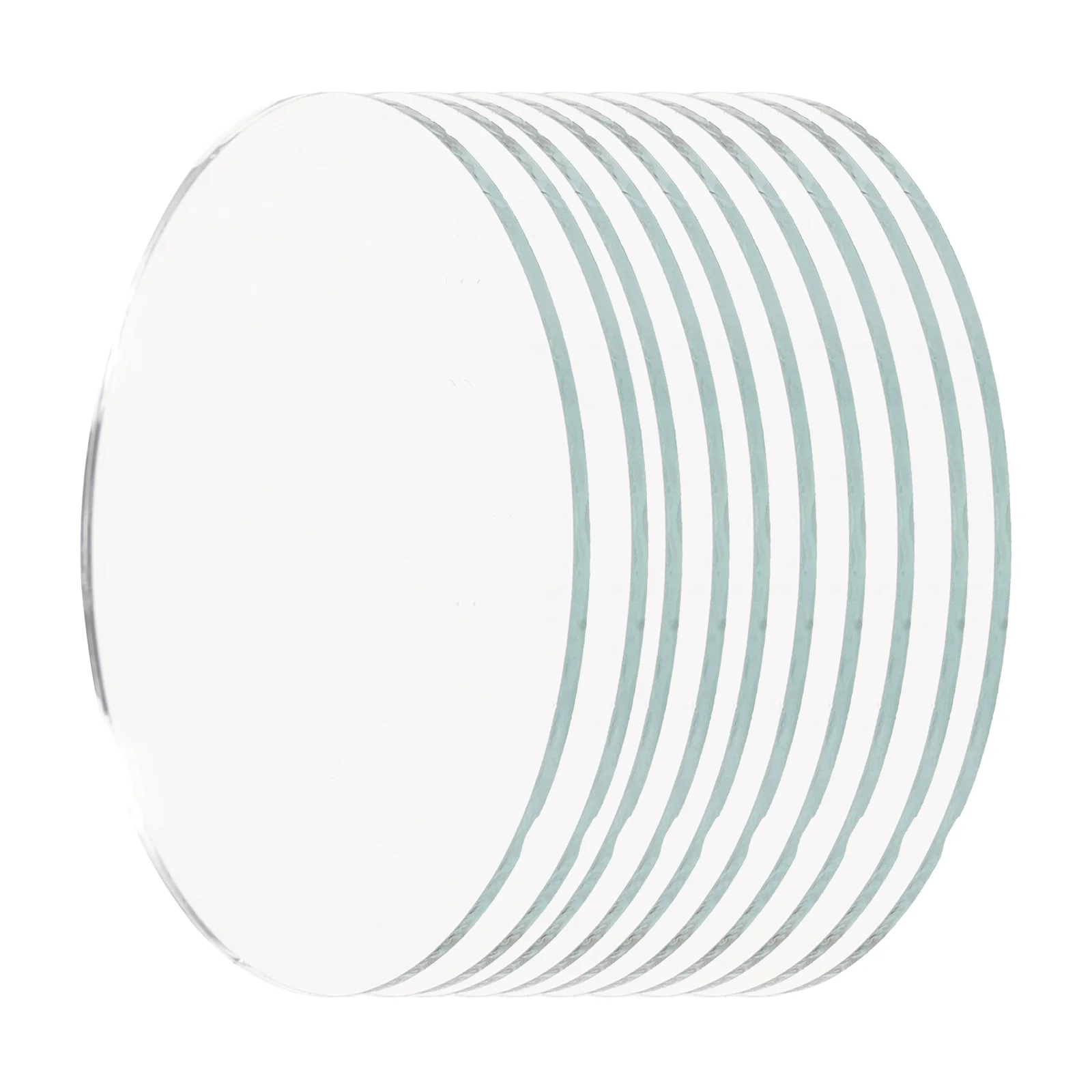 

10 Pcs Oval Mirror Small for Craft Accessories Glass Makeup DIY Cosmetics