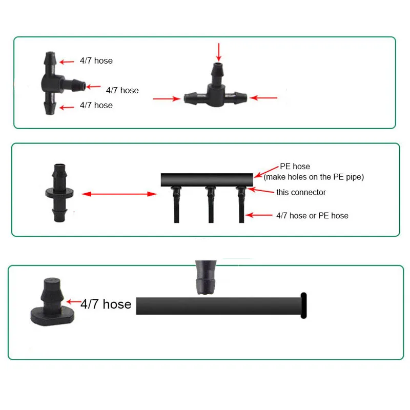 5M-40M Micro Drip Irrigation Set DIY Garden Irrigation Spray Automatic Watering Hose System With Adjustable Dripper C1 3