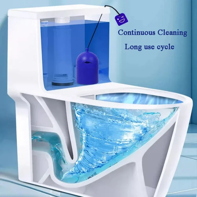 1/2PCS Bottle Automatic Toilet Cleaner "Toilet Whale" with Portable Design, 200G Gel, Slow-Release Cleaning Long-Lasting