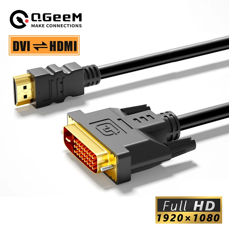 DVI to HDMI Cable HDMI Adapter 4k to DVI PS5 TV Box monitor xbox series x projetor PS4 5m Hdmi converter wire