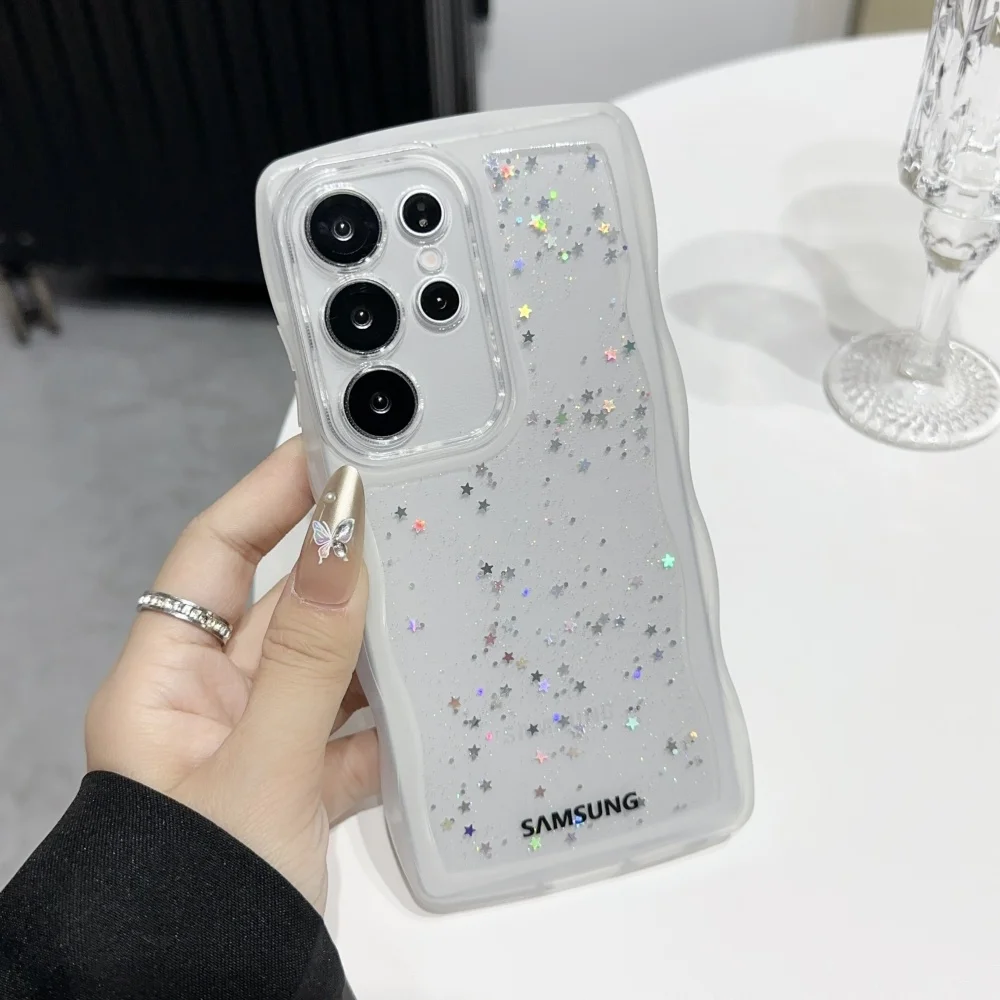Star Sky Glitter Sequin Clear Silicone Phone Case Soft Cover