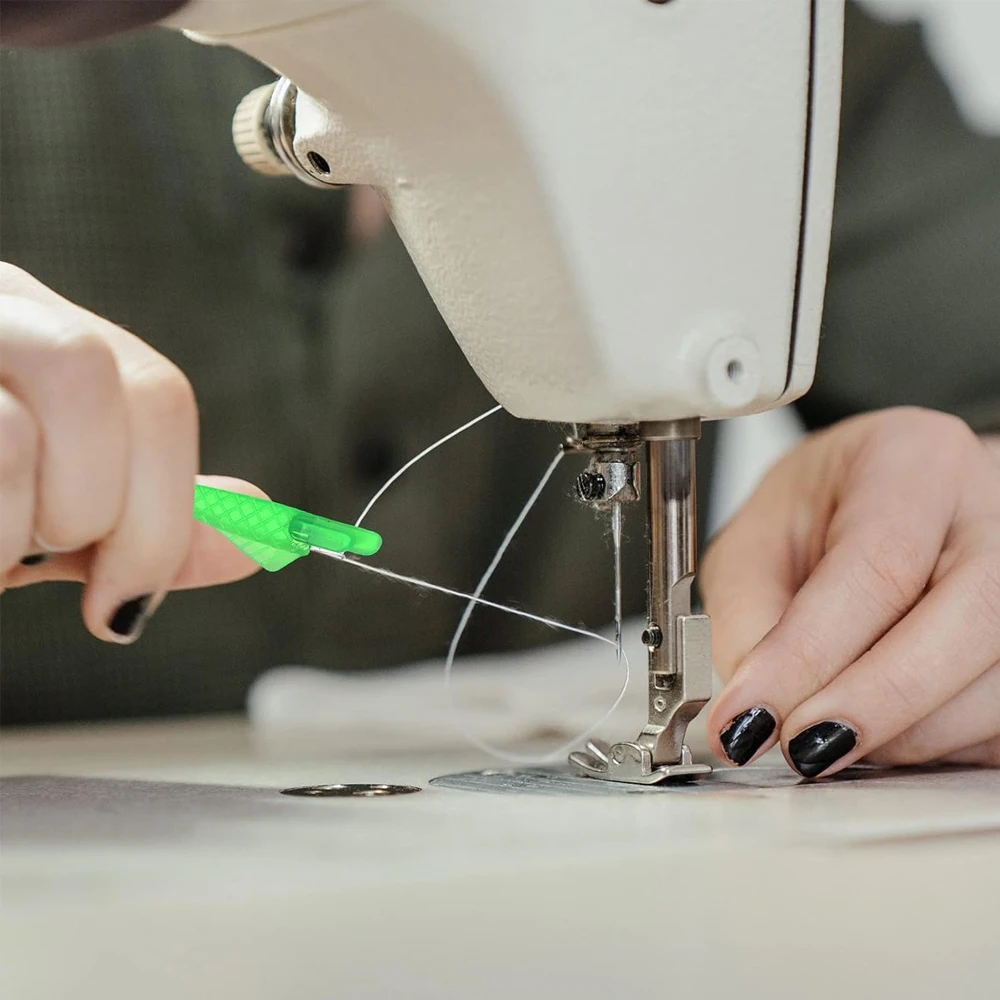 물고기 모양 바느질 바늘 삽입기, DIY 바느질 공예용 빠른 플라스틱 바늘 실, 재봉틀 바늘 실, 5 개