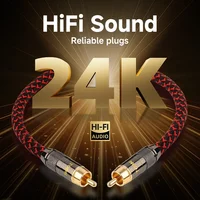 TODN Digital Audio Coaxial Cable 75Ω 4N OFC high end Rca to Rca Male Stereo Cable Speaker Hifi Subwoofer Cable AV TV - Image 3