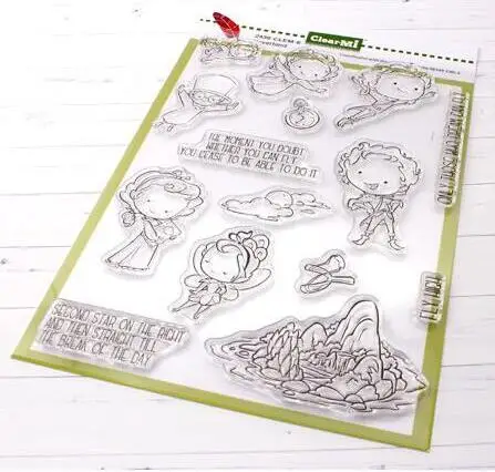 DIY 스크랩북 및 카드 제작용 요정 클리어 스탬프 씰, A6019, 신제품