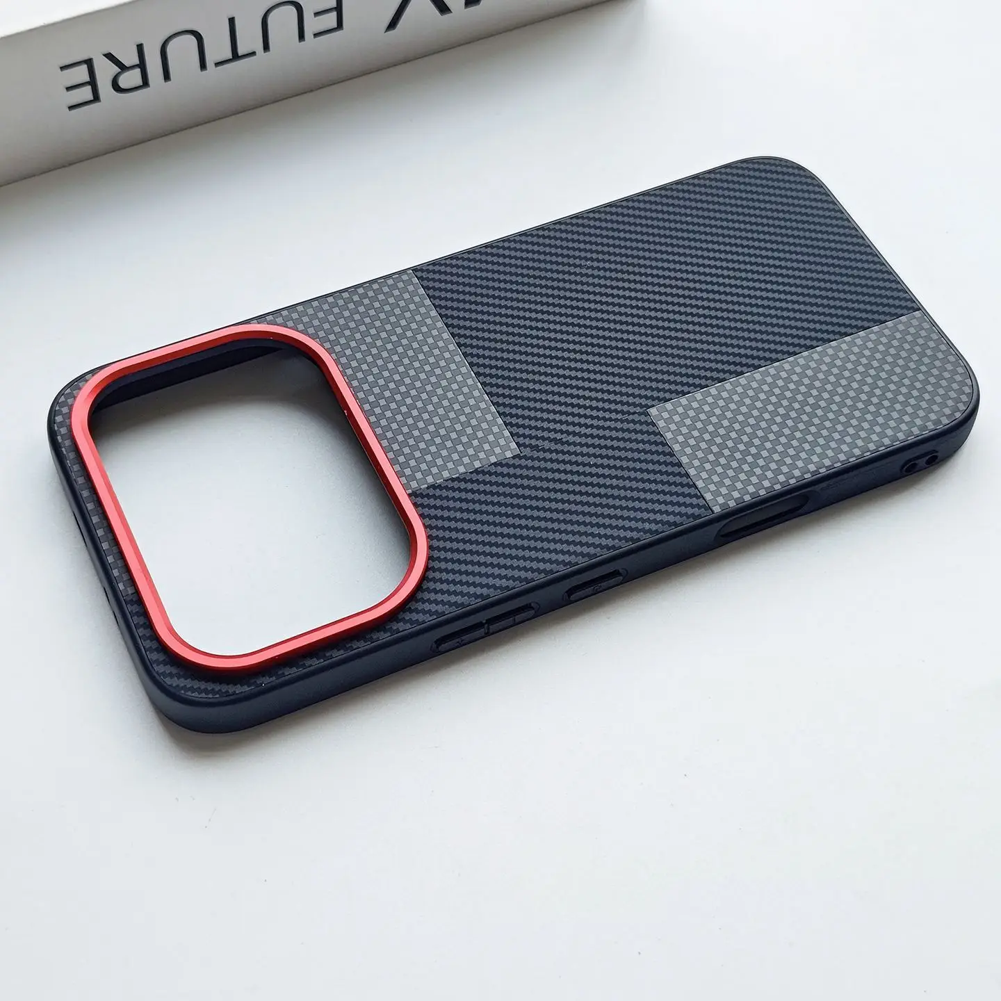 Luxury Kevf Textured Leather Anti-Slip Shockproof Phone Case