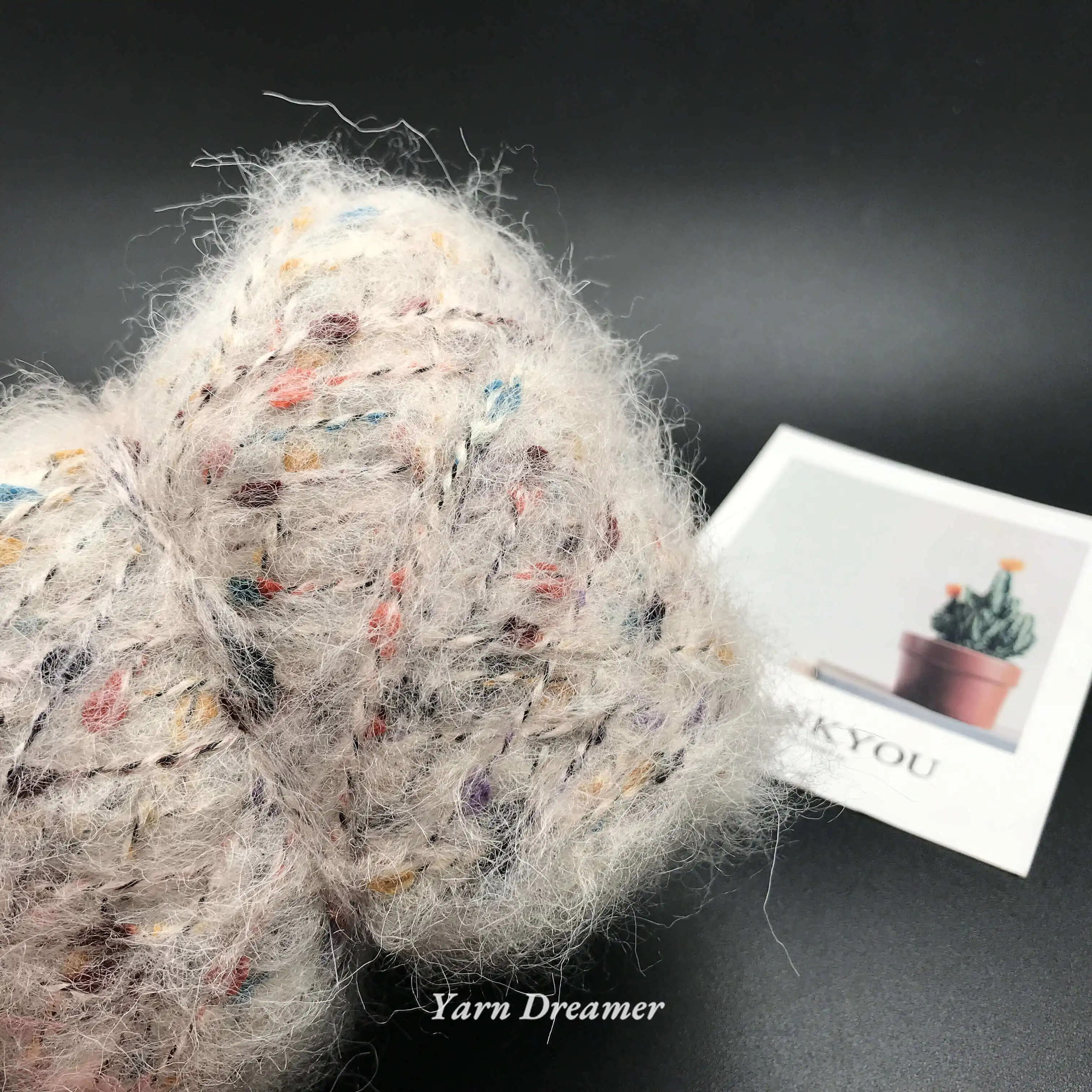 9 Colori Mohair Crochet Yarn 100G Filati Di Lana Per Maglieria E Uncinetto Filato Gonfio Grigio Tessuto A Mano Sciarpa Filati Puntini Yarnart