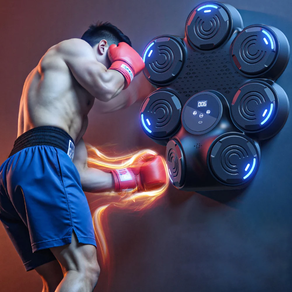 Music Boxing Machine Bluetooth Smart Training Equipment Wall Target for Adult Children music boxing toys