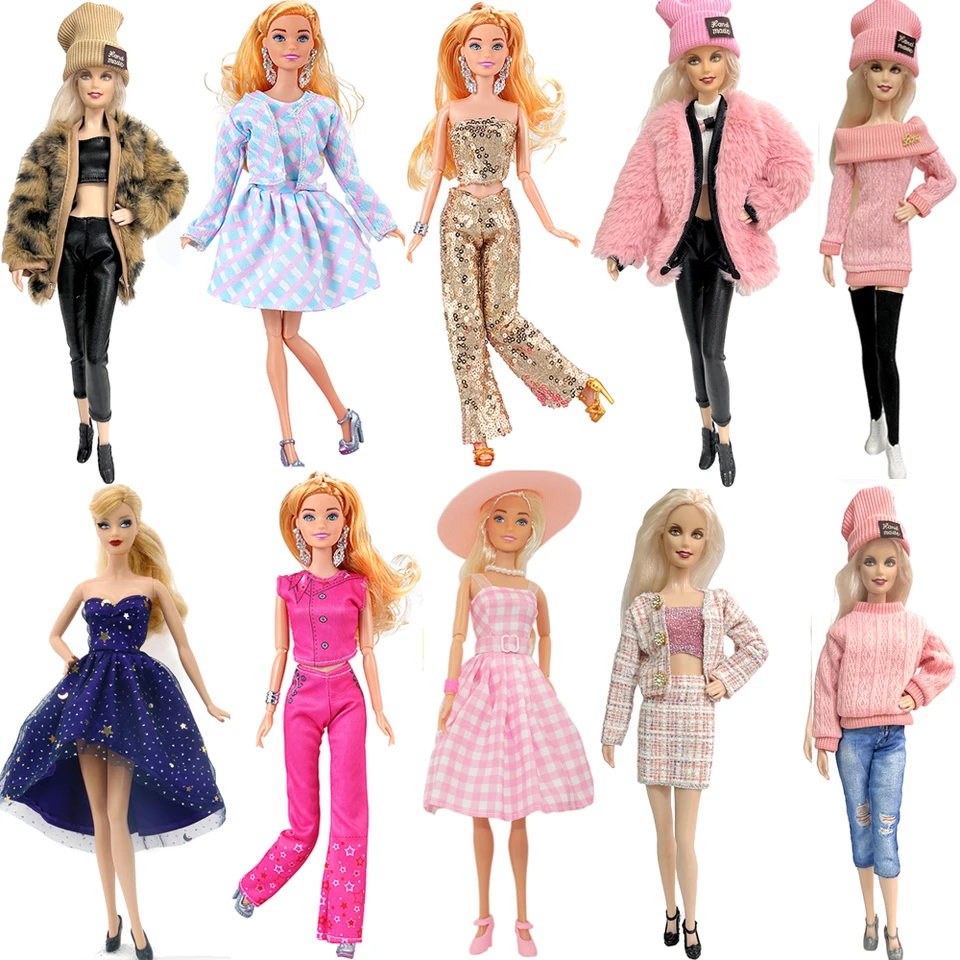 Steffi Love Kleidung Barbie-Kleid Fischschwanz-Stil Für 11,5 Zoll Puppen - Handgefertigtes Outfit Im Multi-Style Barbie Kleider