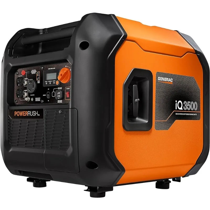 

Generac 7723 iQ3500 3,500-Watt Gas-Powered Portable Inverter Generator - Lightweight Build with Electric Start