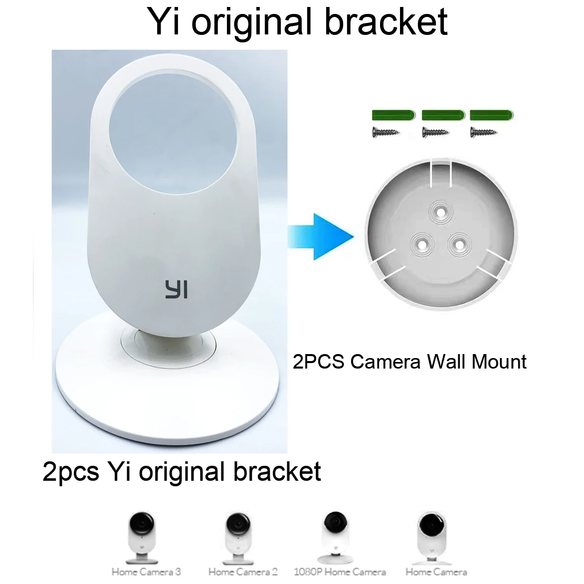2Set Original support for Yi home Camera3 Yi home Camera2 1080P
