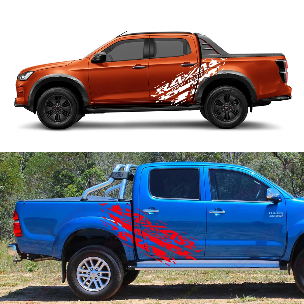 Autocollants Latéraux Pour Pick-up Et Camion – Décor Personnalisable Pour Isuzu D-Max, Toyota Hilux, Dodge RAM, Etc.