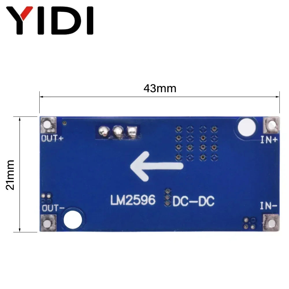 5pcs DC-DC LM2596 LM2596S-ADJ 스텝다운 벅 컨버터 3.2-40V 1.25-35V 조정 가능한 전원 공급 장치 모듈 전압 조정기