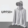 UPF 50+ Ice Silk Sunscreen Clothing Men's Summer New UV Protection Ultra thin Breathable Sunscreen Clothing Outdoor Fishing Coat 1