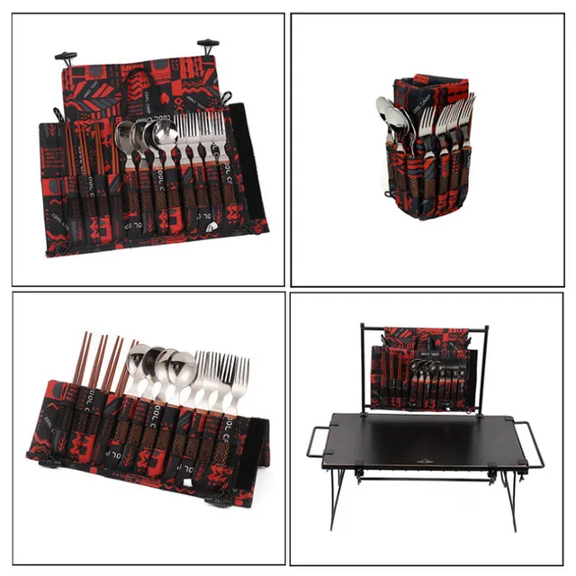 야외 모험을 위한 견고하고 편안한 식기 세트