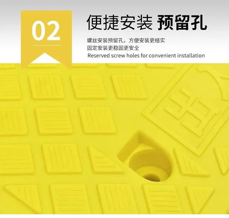 3 cm 5 cm 8 cm Kunststoff PVC Straße S-Lope Rampe Pad Tragbare Auto Schritt UphillTriangle Matte Bordstein Garage Rampe Nicht Slip Bodenbelag Rampe Amagi – Detail 9